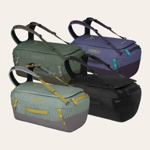 Osprey Transporter Duffel - durable, water-repellent travelling bags made from recycled nylon