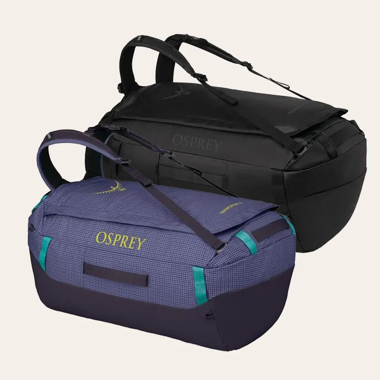 Osprey Transporter Duffel - durable, water-repellent travelling bags made from recycled nylon