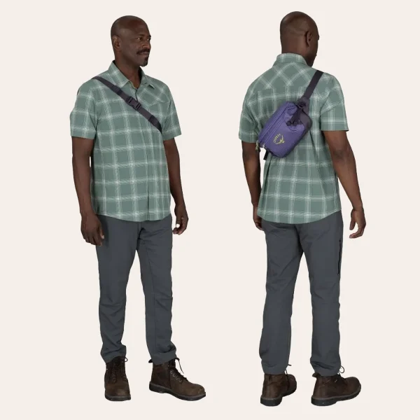 Osprey Transporter Waist Pack bolsa de cintura resistente e impermeável com organização para viagens e atividades outdoor.