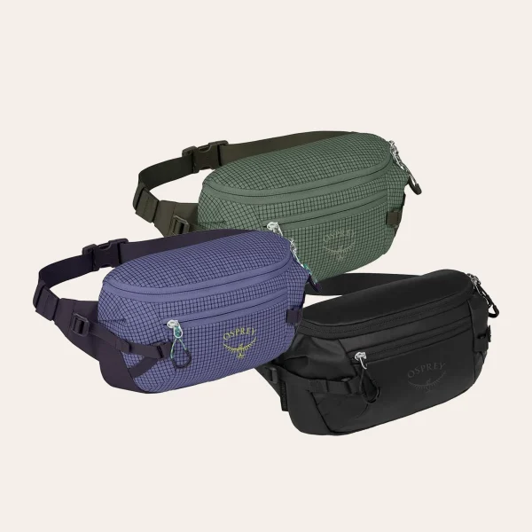 Osprey Transporter Waist Pack bolsa de cintura resistente e impermeável com organização para viagens e atividades outdoor.
