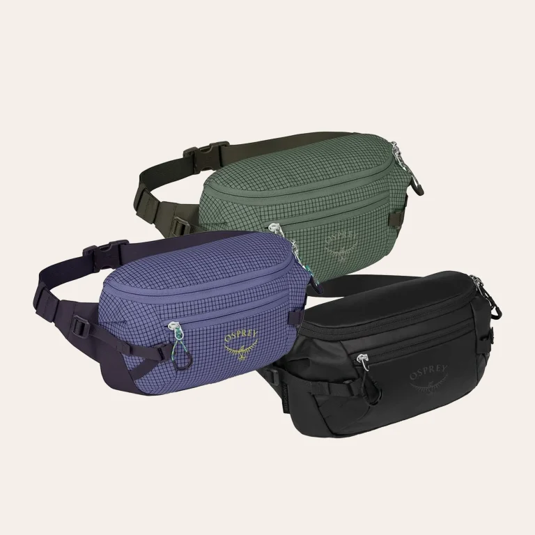 Osprey Transporter Waist Pack bolsa de cintura resistente e impermeável com organização para viagens e atividades outdoor.