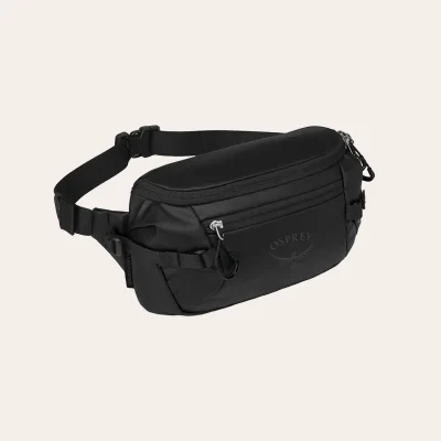 Osprey Transporter Waist Pack Sturdy, waterproof waist bag with organisation for travel and outdoor activities.