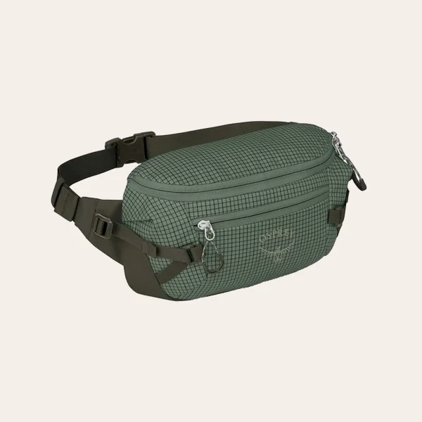 Osprey Transporter Waist Pack bolsa de cintura resistente e impermeável com organização para viagens e atividades outdoor.