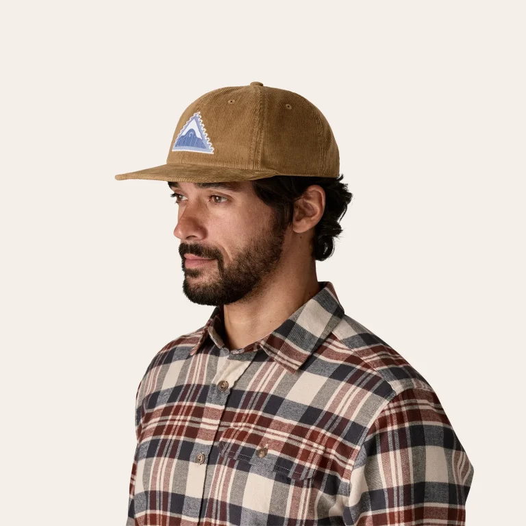 Boné Patagonia Corduroy em veludo cotelê de algodão orgânico com pala NetPlus reciclada