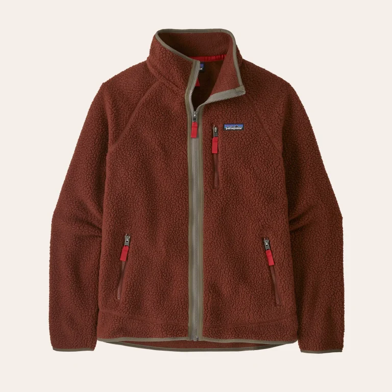 Casaco de polar Patagonia Retro Pile Jacket – casaco quente para atividades ao ar livre, feito de polar de poliéster reciclado, ideal para caminhadas, trekking e uso diário