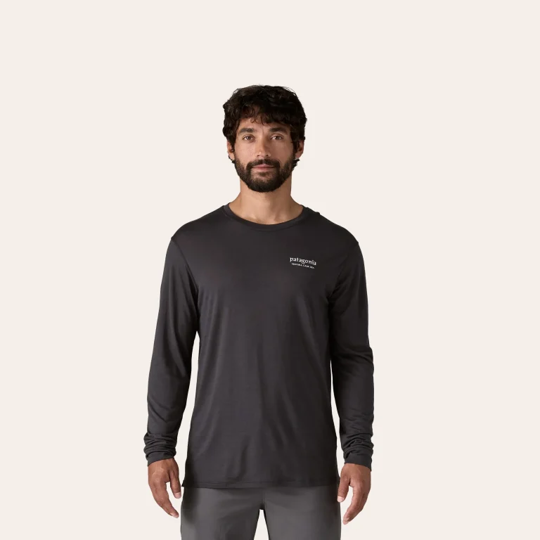 Camisa Patagonia Long-Sleeved Capilene Cool Merino Blend – camisa sustentável de lã merino de alto desempenho para trekking, caminhadas e desporto