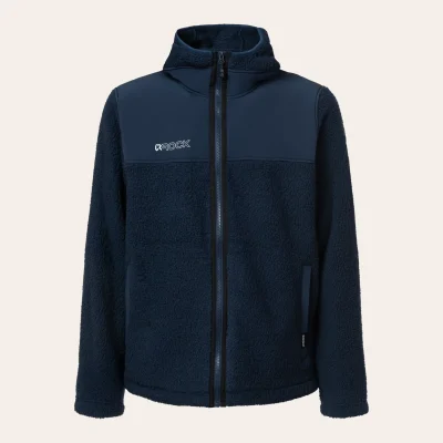 Casaco polar Rock Experience Savoonga 2.0 em malha polar sherpa com reforços em nylon à prova de vento para atividades ao ar livre e trekking