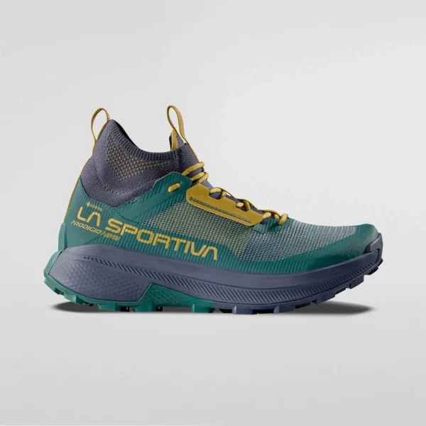 Sapato de caminhada e trail running La Sportiva Prodigio Hike GTX impermeável com membrana Gore-Tex e sola FriXion XT Red