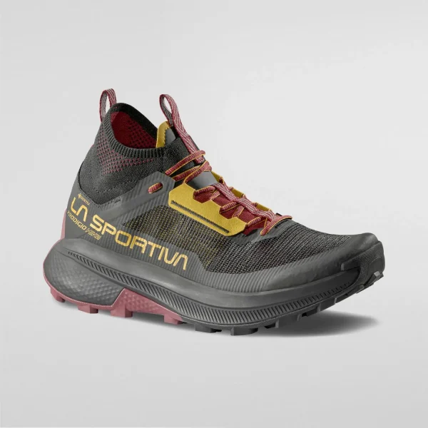 Sapato de caminhada e trail running La Sportiva Prodigio Hike GTX impermeável com membrana Gore-Tex e sola FriXion XT Red