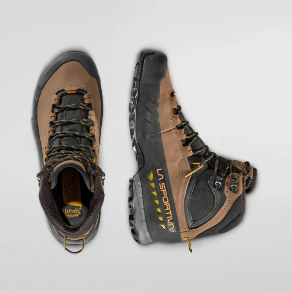 Botas de caminhada La Sportiva TX5 GTX em couro nubuck com Vibram Megagrip e GORE-TEX Extended Comfort