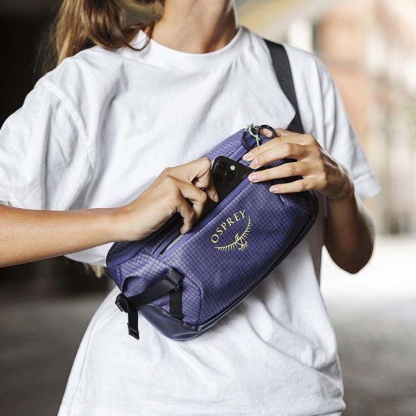 Osprey Transporter Waist Pack bolsa de cintura resistente e impermeável com organização para viagens e atividades outdoor.