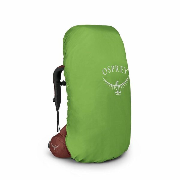 Mochila de trekking Osprey Aether com painel traseiro AirScape e cinto e alças Custom Fit-on-the-Fly.