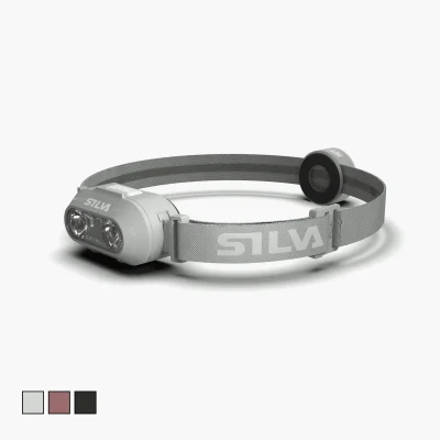Silva Smini w. Rear Light lanterna frontal ultraleve 250 lúmenes com luz traseira para corrida trail running e outdoor.