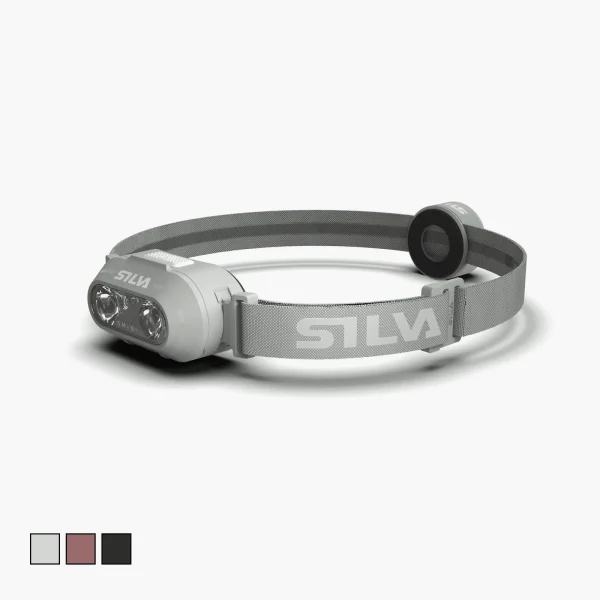 Silva Smini w. Rear Light lanterna frontal ultraleve 250 lúmenes com luz traseira para corrida trail running e outdoor.
