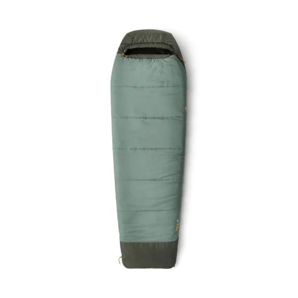 Sea to Summit Boab -1 synthetic sleeping bag with tapered-rectangular shape, Revive Loft insulation and recycled materials.
