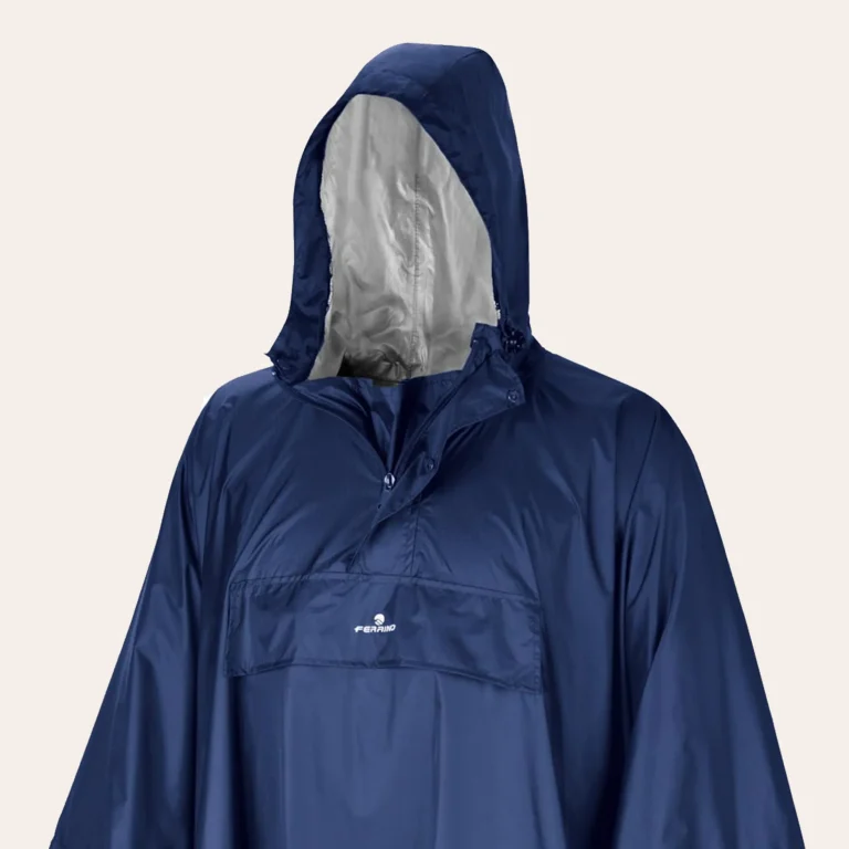 Poncho Ferrino Todomodo RP impermeável em nylon Ripstop 2.000 mm para trekking e aventuras outdoor