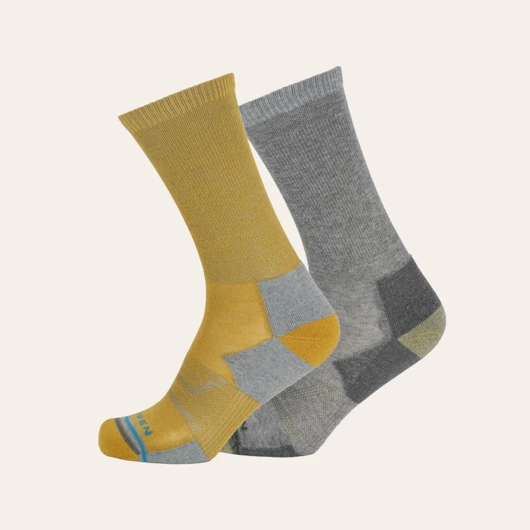 Lorpen T2 Merino Hike Light Crew hiking socks in RWS merino wool for trekking and hiking.
