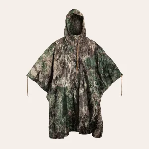 Poncho MIL-TEC Ripstop impermeável em padrões PhantomLeaf WASP I Z1B, WASP I Z2 e WASP I Z3A para uso outdoor, trekking e bushcraft.