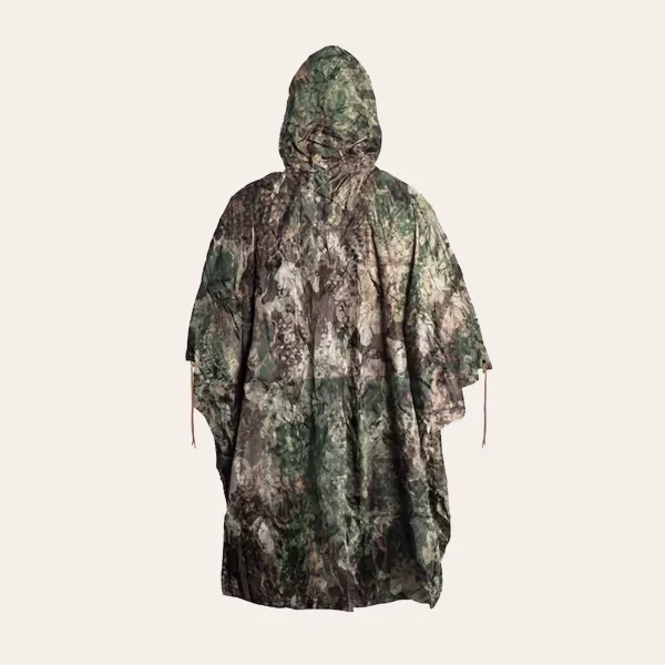 Waterproof MIL-TEC Ripstop poncho in PhantomLeaf WASP I Z1B, WASP I Z2 and WASP I Z3A patterns for outdoor, trekking and bushcraft use.