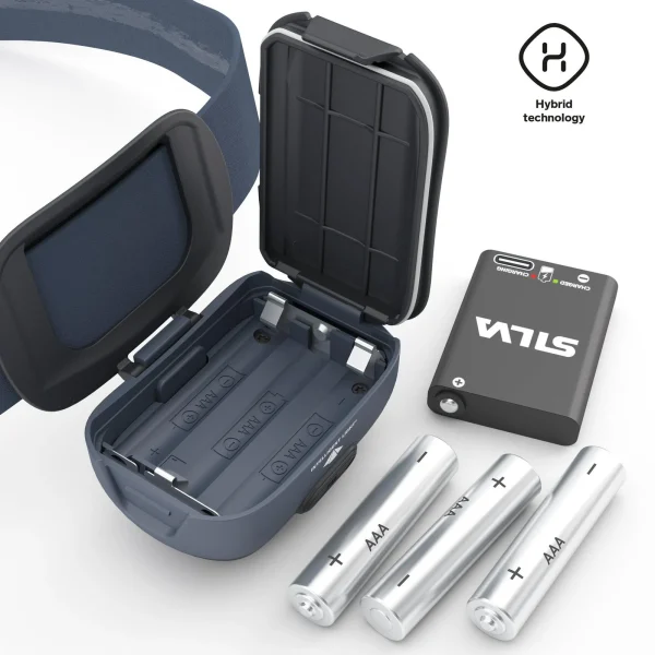 Lanterna frontal Silva Seek 420 com 420 lúmenes, tecnologia híbrida e modo de luz vermelha para atividades ao ar livre, trekking e campismo.