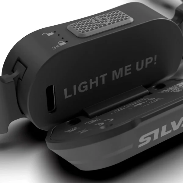 Silva Smini Fly lanterna frontal ultraleve 38,5 g 250 lúmenes com fita minimalista para trail running e trekking.