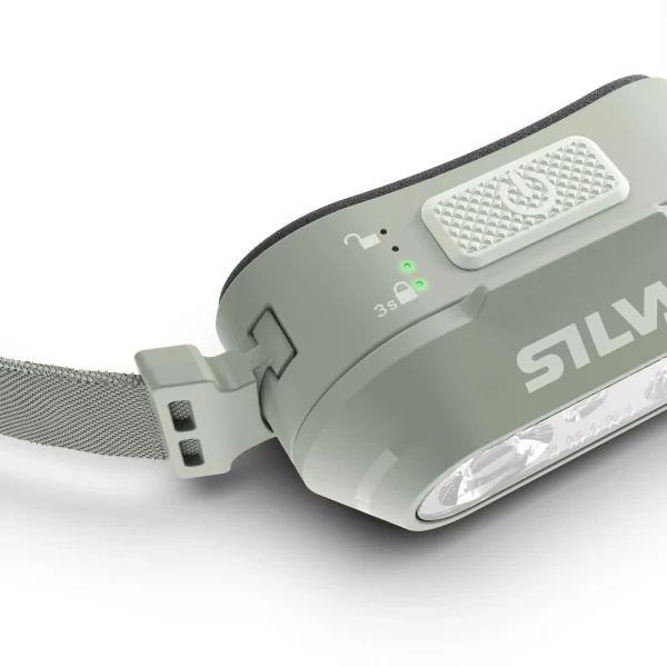Silva Smini w. Rear Light lanterna frontal ultraleve 250 lúmenes com luz traseira para corrida trail running e outdoor.
