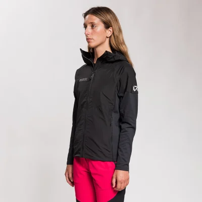 Rock Experience South Face Hoodie Hybrid Jacket jaqueta técnica híbrida em fleece grid reciclado e ripstop para caminhada e montanhismo