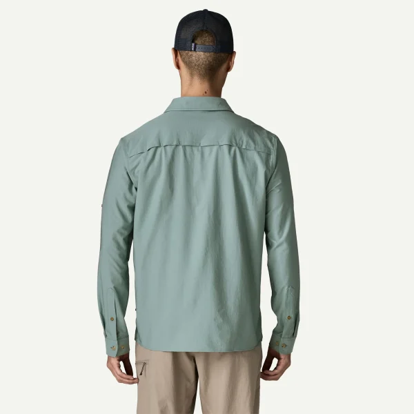 Patagonia Long-Sleeved Self-Guided Sun Shirt camisa técnica manga comprida homem com proteção solar 40+ UPF em poliéster reciclado