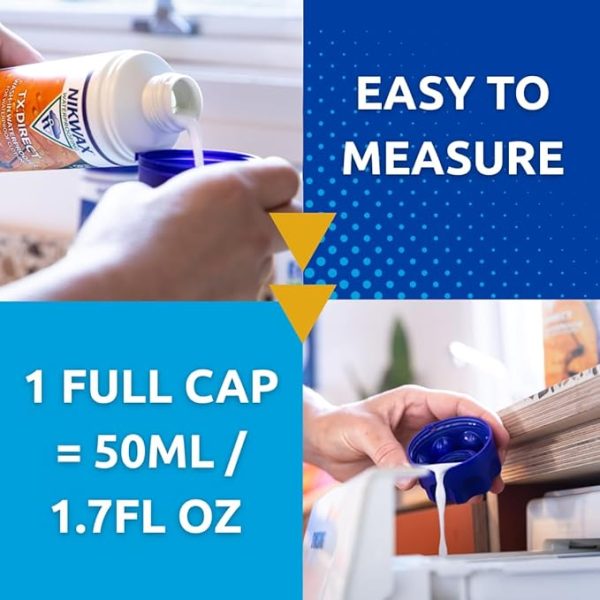 Impregnação Nikwax TX.Direct Wash-In para roupa impermeável e respirável de outdoor