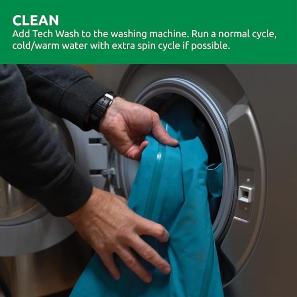 detergente técnico Nikwax Tech Wash para vestuário outdoor impermeável e respirável