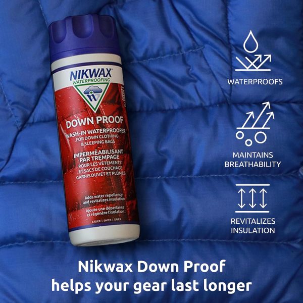 Nikwax Down Proof impermeabilização wash-in para casacos e sacos-cama de penas