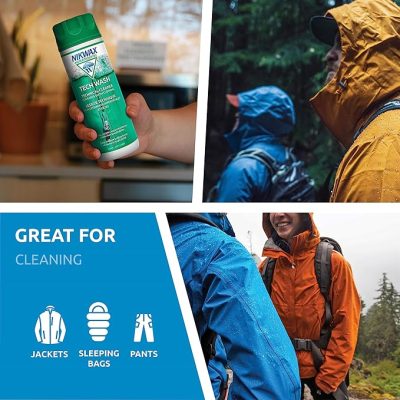detergente técnico Nikwax Tech Wash para vestuário outdoor impermeável e respirável