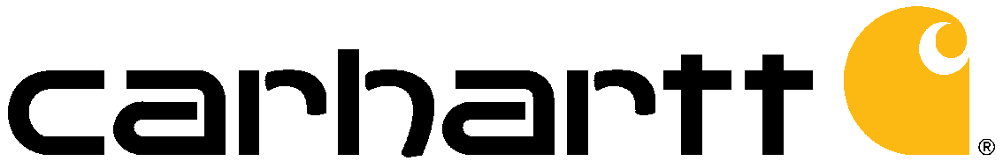 Logótipo Carhartt Workwear USA com símbolo C laranja – roupa resistente para trabalho ao ar livre