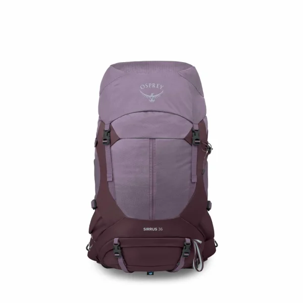 Mochila de caminhada feminina Osprey Sirrus 36 com sistema AirSpeed, 36 litros, ventilação em malha e capa de chuva integrada