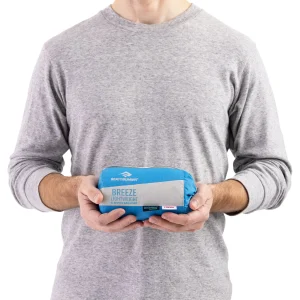 Sea to Summit Breeze Lightweight Sleeping Bag Liner liner leve para saco-cama em tecido COOLMAX EcoMade e Tencel respirável para campismo trekking e viagens