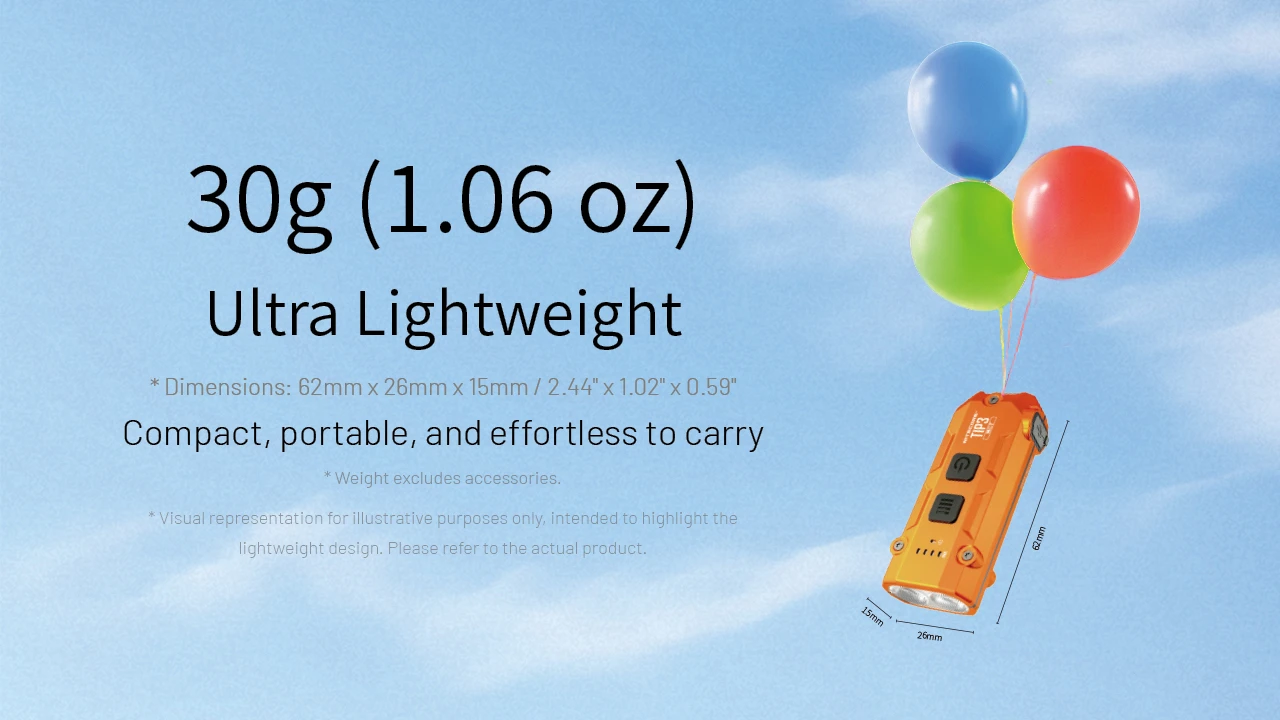 Lanterna Nitecore TIP3 compacta 720 lúmenes USB-C EDC outdoor