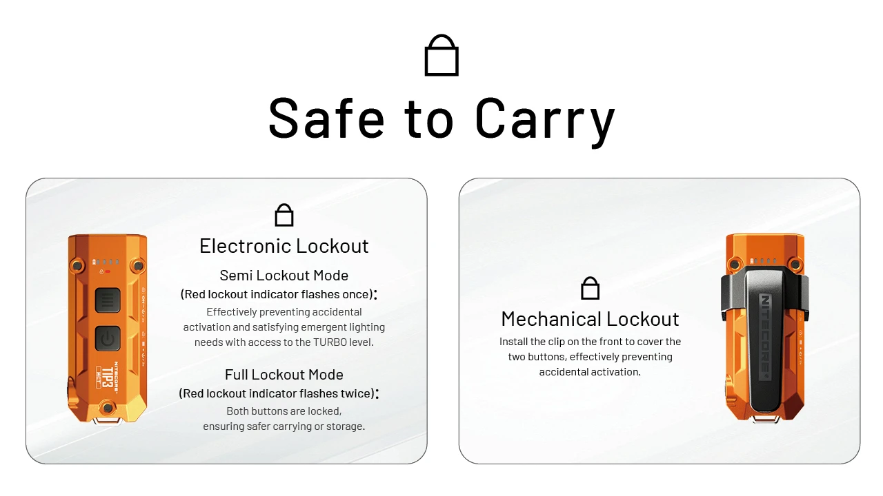 Lanterna Nitecore TIP3 compacta 720 lúmenes USB-C EDC outdoor