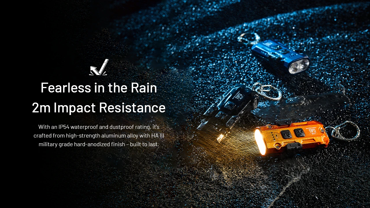 Lanterna Nitecore TIP3 compacta 720 lúmenes USB-C EDC outdoor