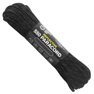 Atwood Rope Reflective 550 Paracord corda resistente refletora para campismo trekking e kits de sobrevivência