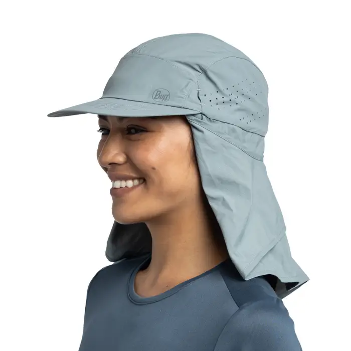 BUFF Desert Cap with UPF 50 sun protection and multi-position neck cap - technical hat for trekking, hiking and hot environments