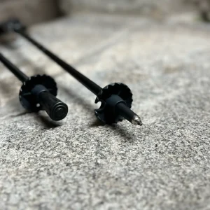 Ponta de carboneto e taco de borracha bastão trekking ASOLO aderência trilhos outdoor