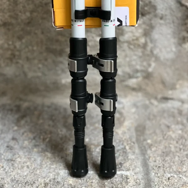 Bastões de trekking ASOLO Radiant QL Cork DLX em alumínio com punho de cortiça e sistema Quick Lock para caminhada e trekking