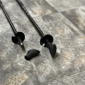 Ponteiras de borracha para bastões de Nordic Walking e trekking com formato inclinado para melhor aderência