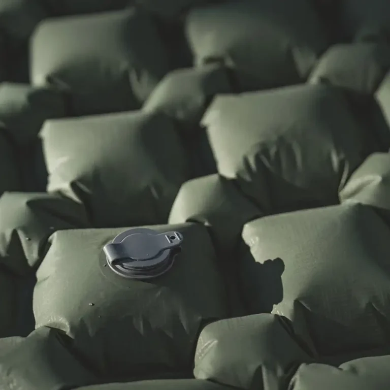 Lightweight Easy Camp Golden Eagle Regular inflatable mattress for camping, trekking and travelling with TPU nylon construction and compact size