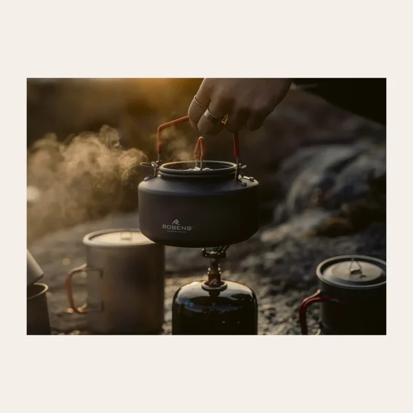 Robens Basecamp Pro Kettle chaleira campismo alumínio anodizado 1L leve compacta trekking cozinha outdoor