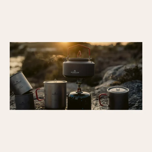 Robens Basecamp Pro Kettle chaleira campismo alumínio anodizado 1L leve compacta trekking cozinha outdoor