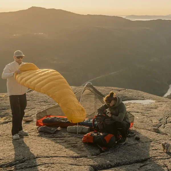 Saco cama Robens Couloir 350 -4C leve compacto enchimento penas trekking campismo