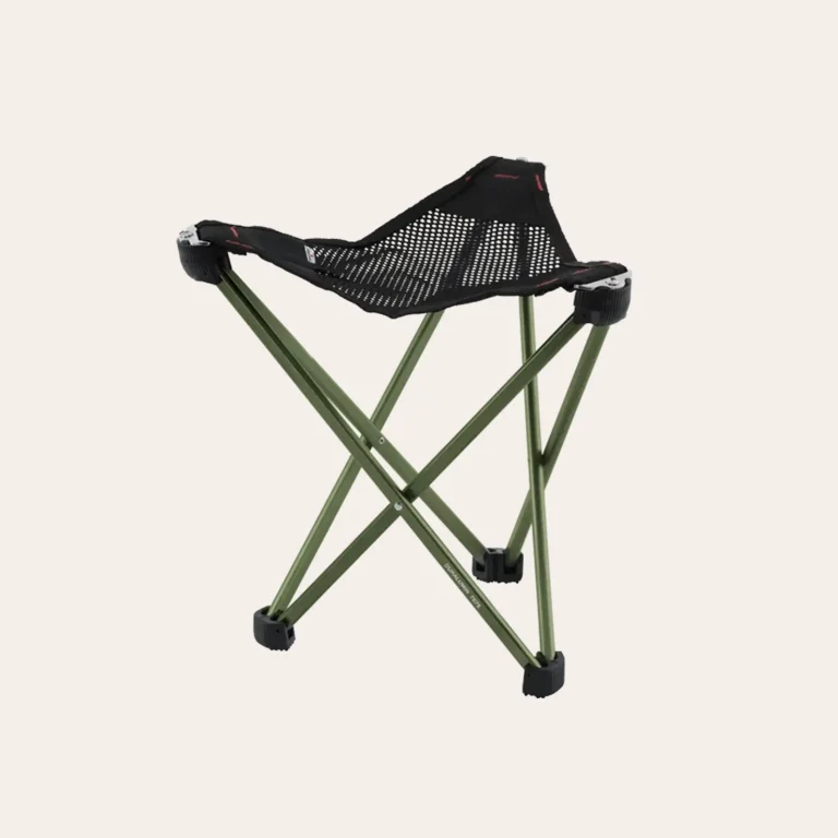 lightweight folding camping stool Robens Geographic Glowing Green aluminium 7075 compact outdoor