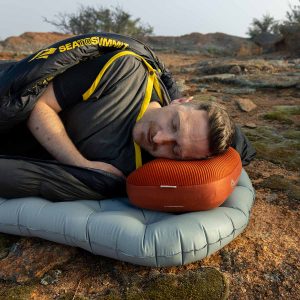Almofada insuflável Sea to Summit Aeros Premium Pillow para campismo e trekking, almofada leve com memory foam e tecido reciclado