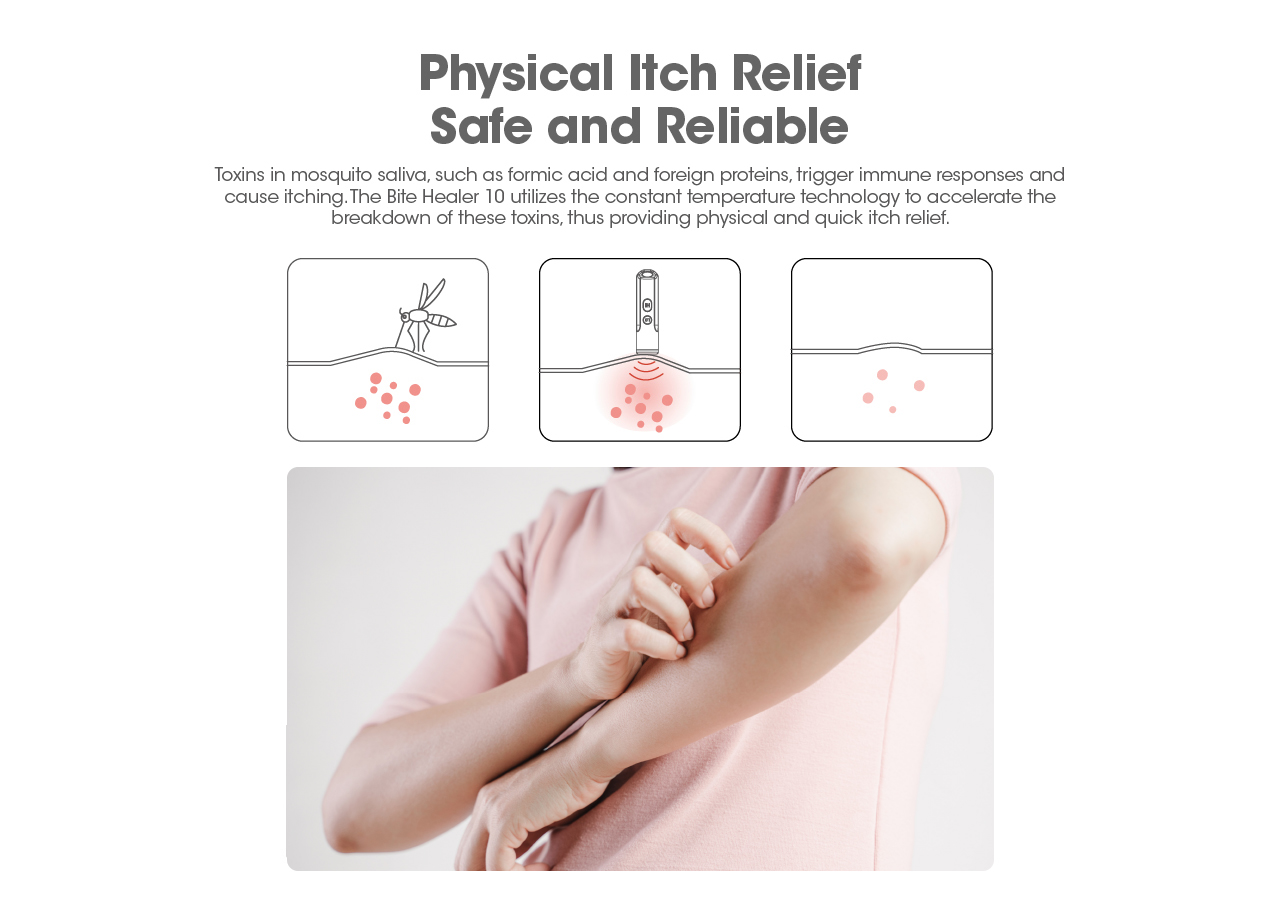 Nitecore Bite Healer 10 portable outdoor compact USB-C mosquito bite relief device